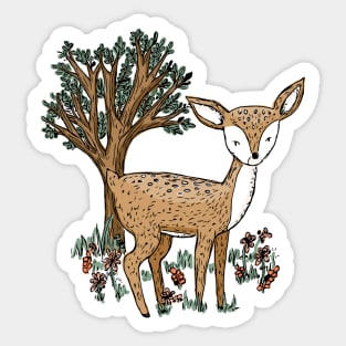 Hello Deer Sticker